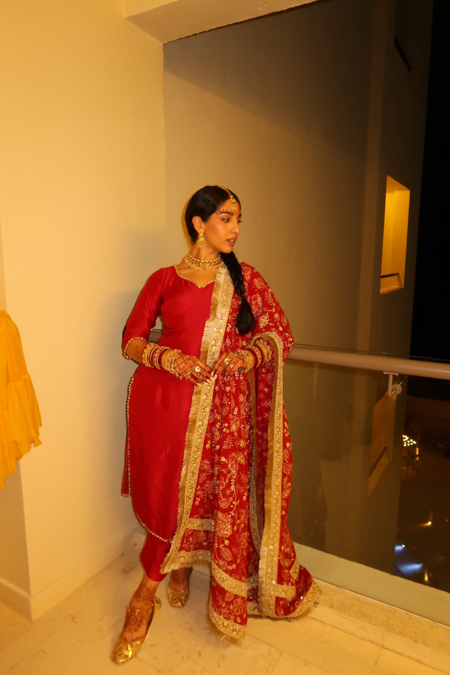 The Bridal Bloom | Red Pajami Ensemble