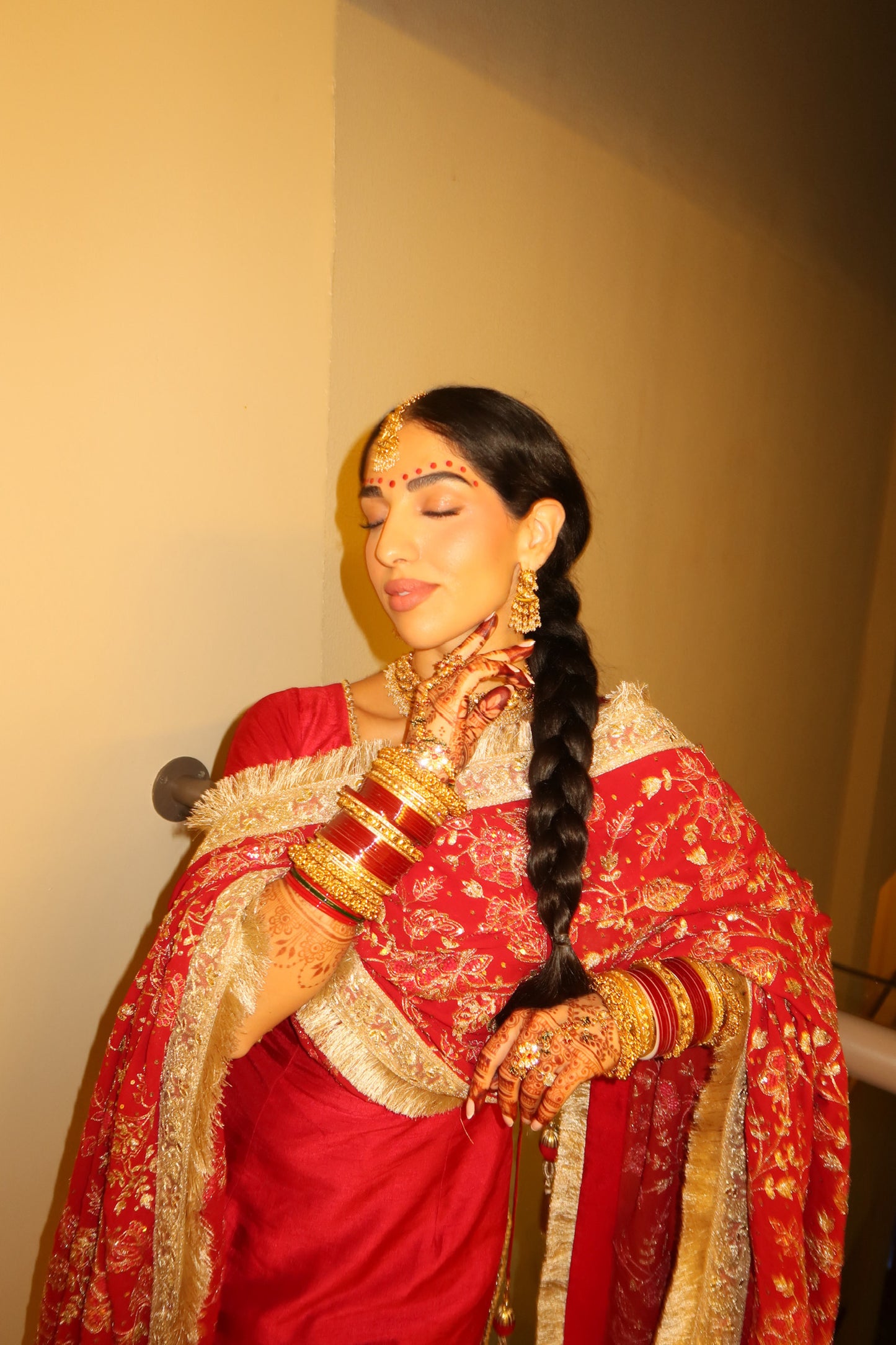 The Bridal Bloom | Red Pajami Ensemble