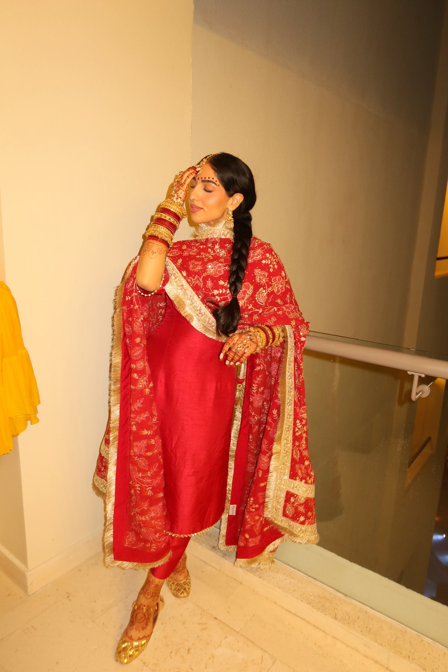 The Bridal Bloom | Red Pajami Ensemble