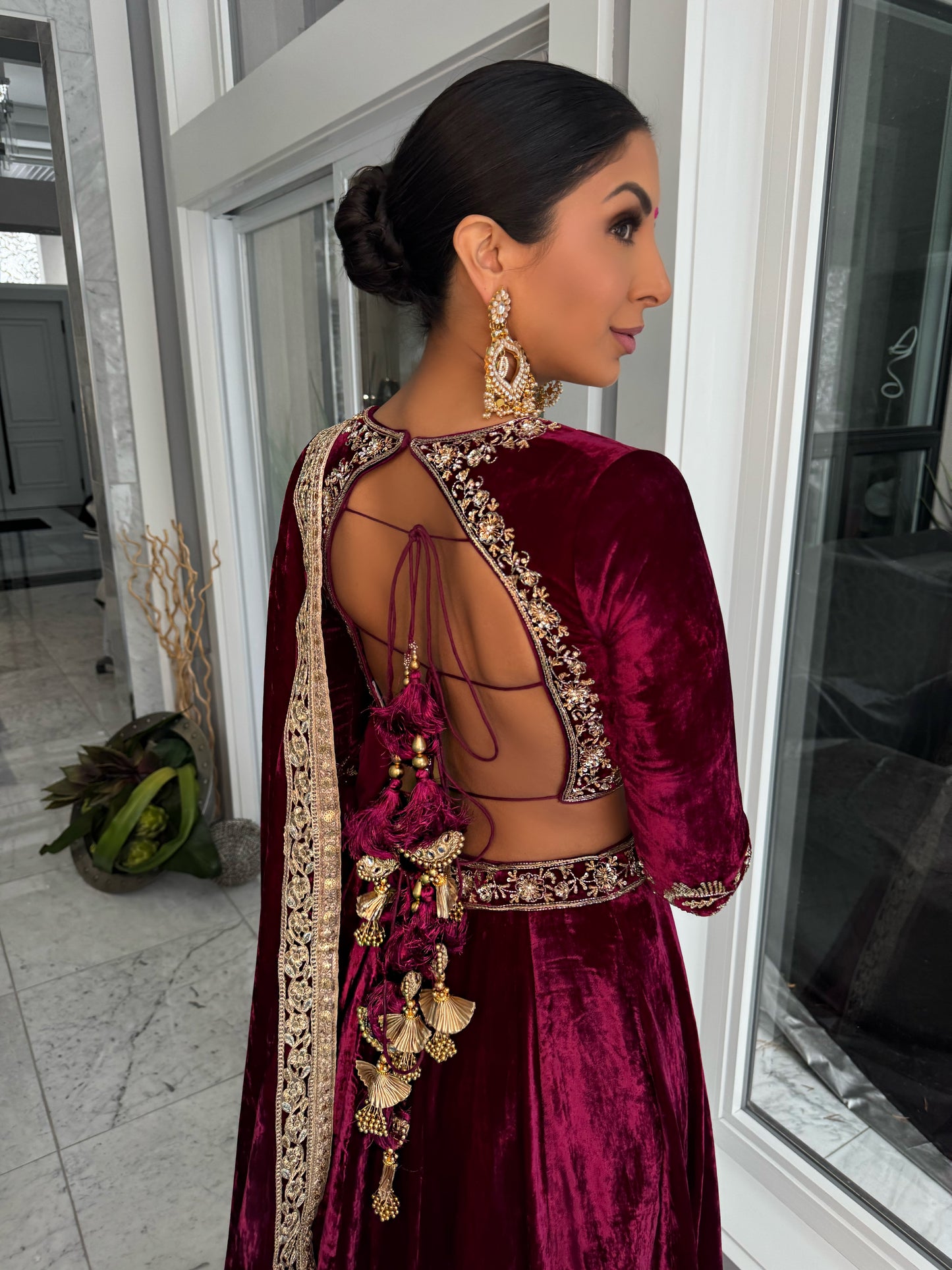Milania | Purple Lengha