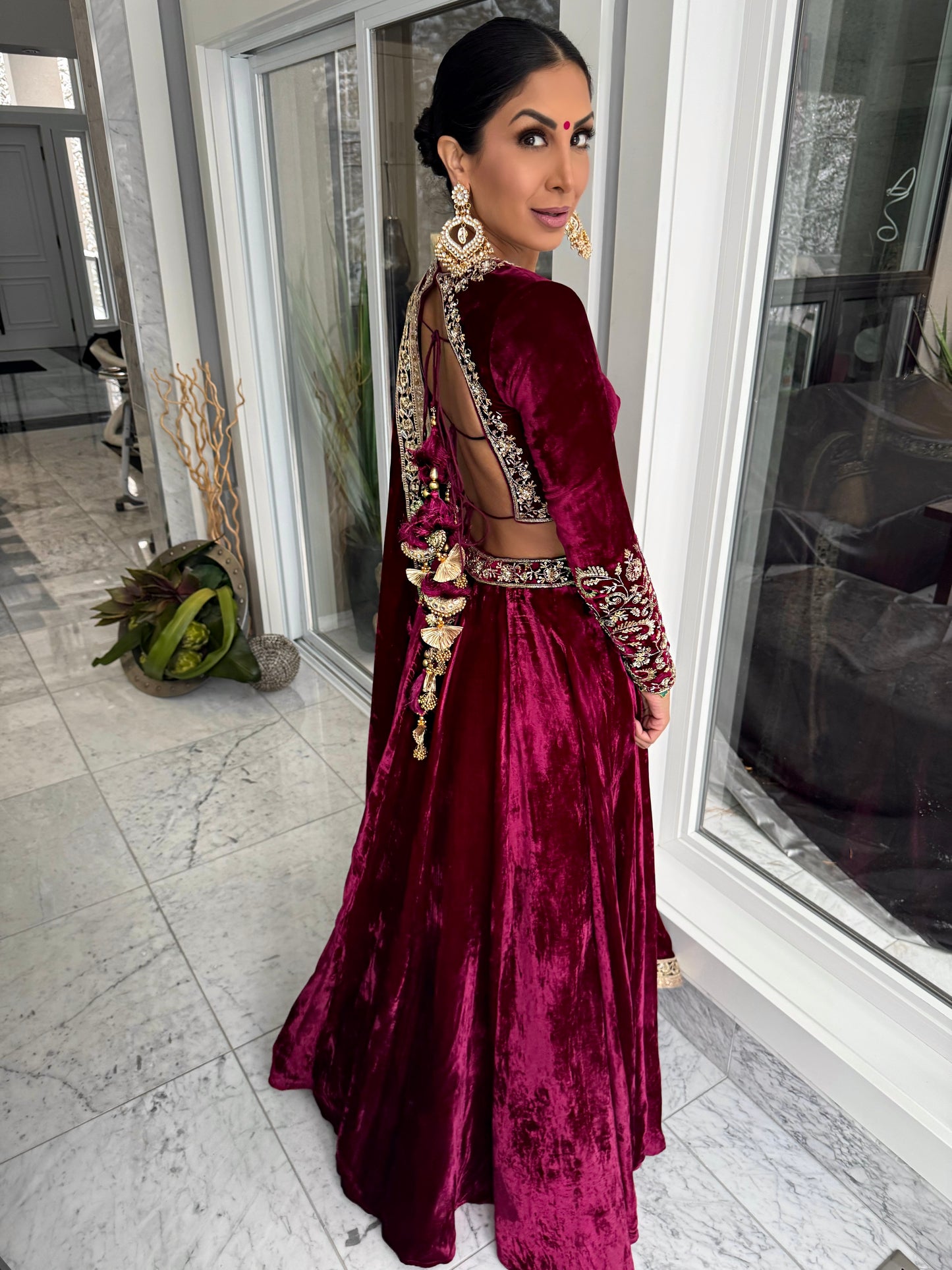 Milania | Purple Lengha