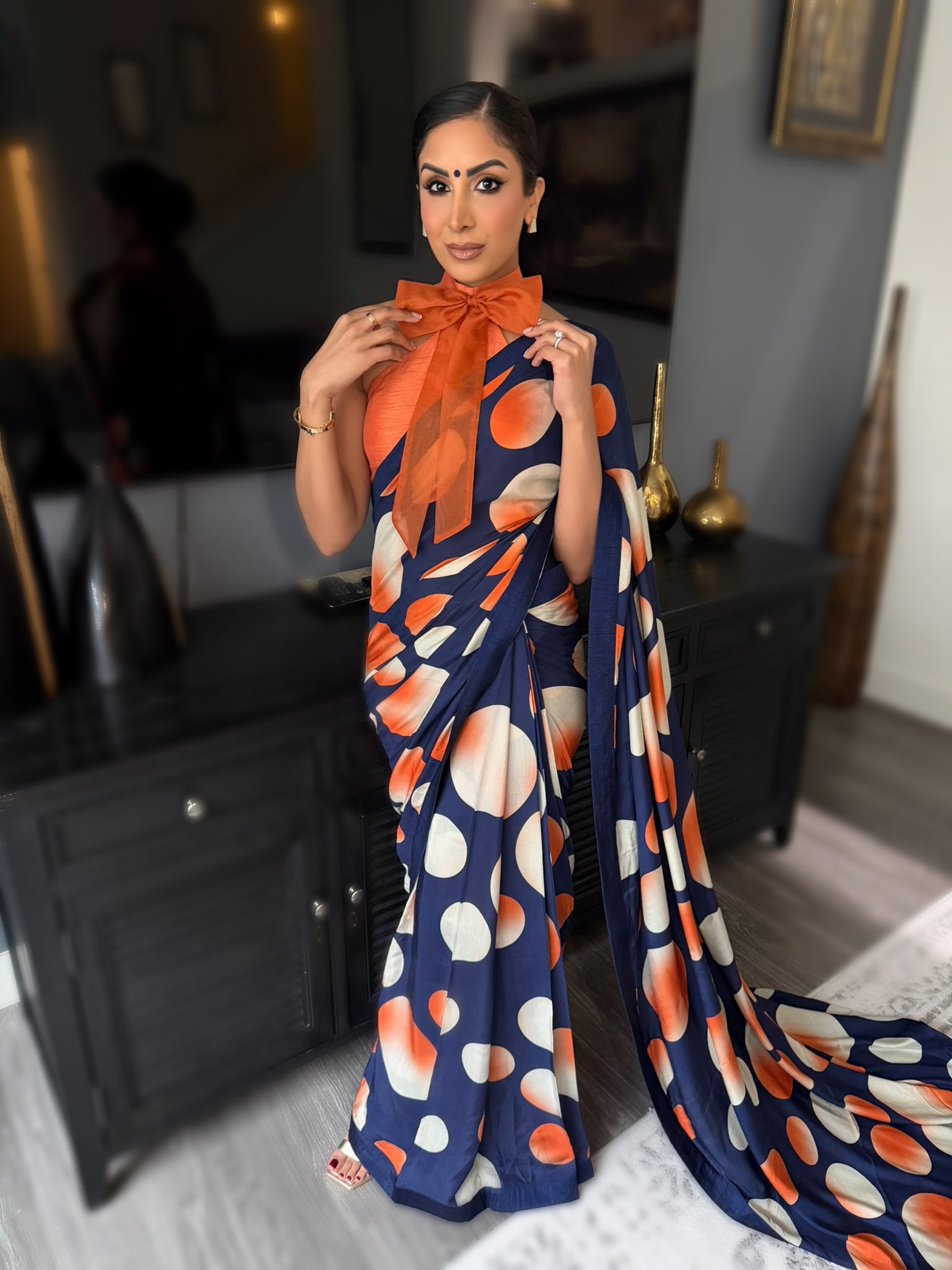 Bowie | Printed Pre-Pleated Saree
