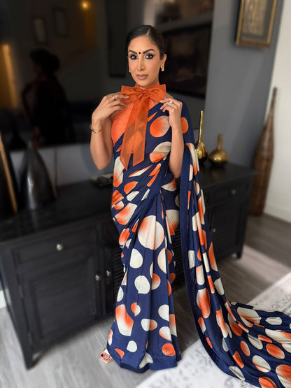 Bowie | Printed Pre-Pleated Saree