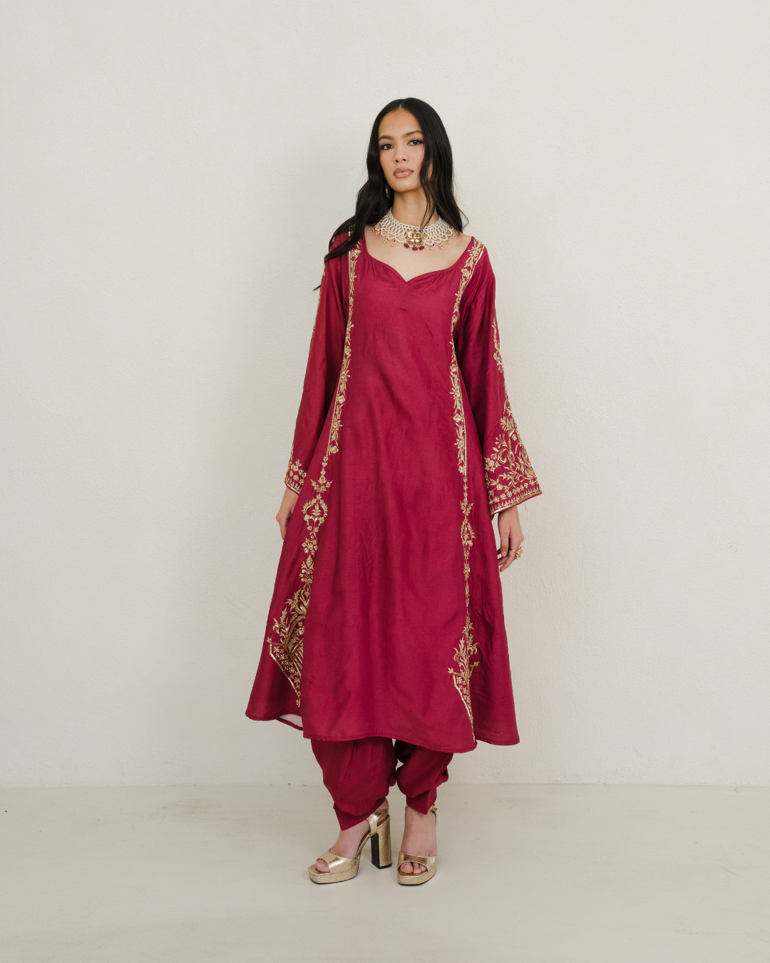 Jamuni | Red Salwaar Set