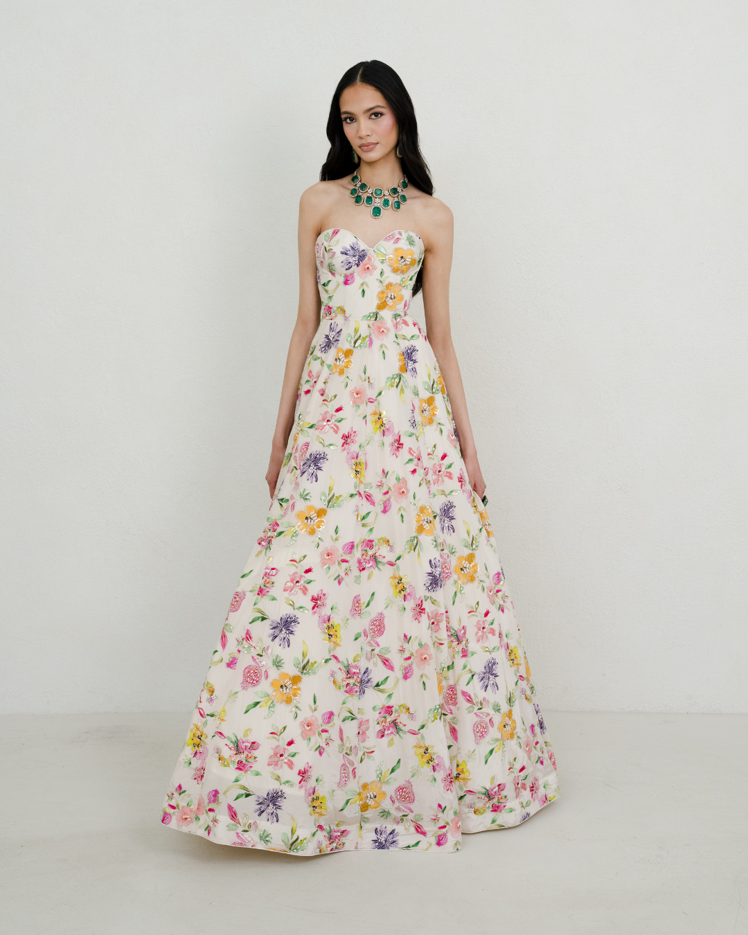 Zehra | Floral Gown