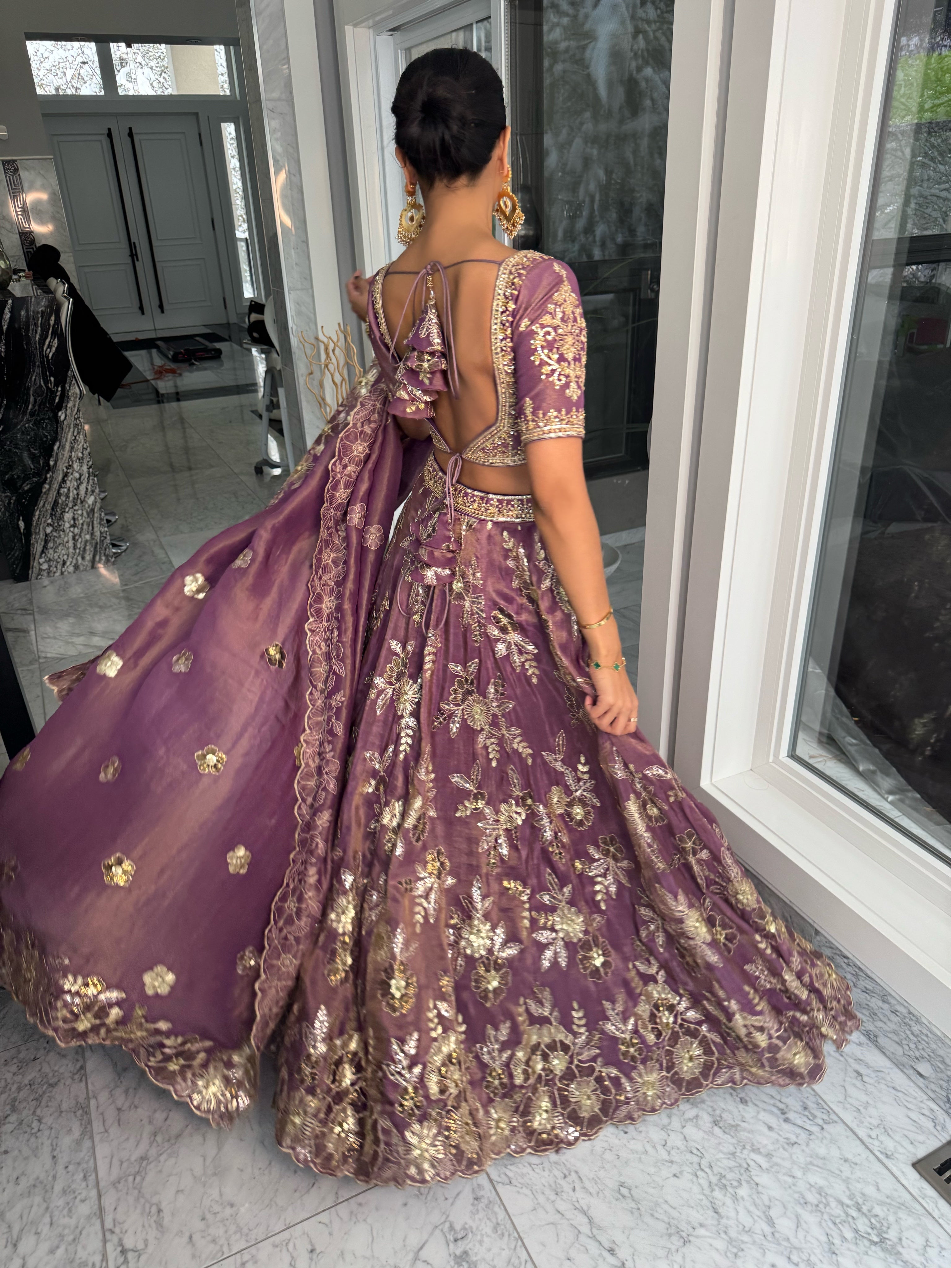 Pearly Purple | Mauve Lengha
