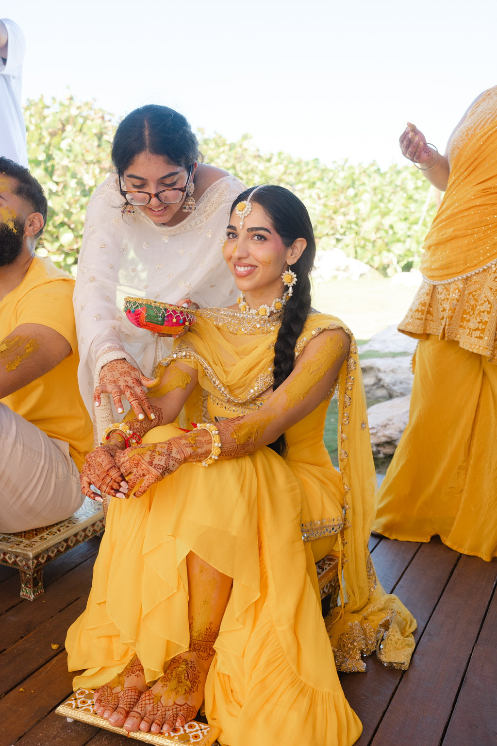 Sun-kissed Ceremony | Yellow Sharara