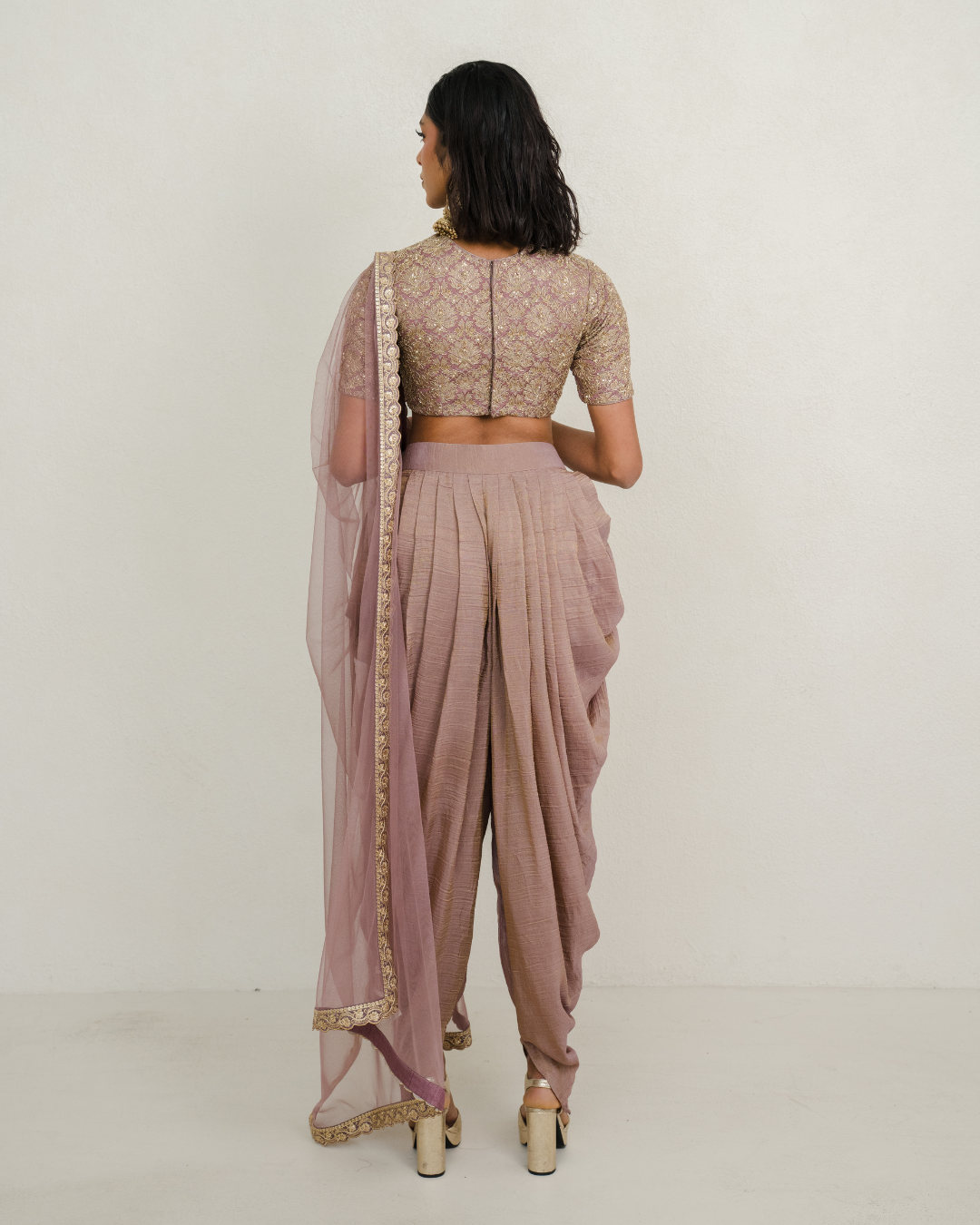Chandni | Mauve Dhoti Pants Ensemble