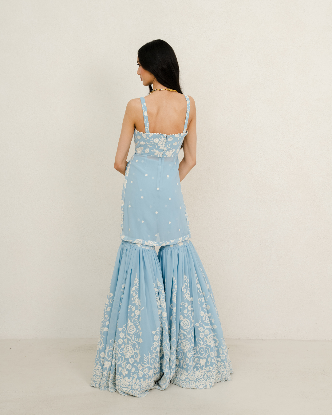 Neelam | Baby Blue Sharara