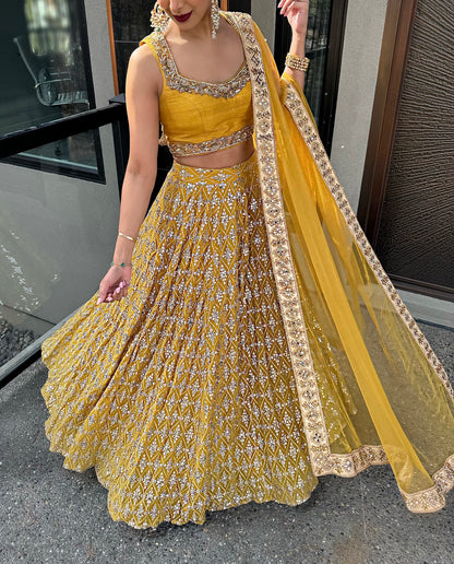 Tasha | Yellow Lengha