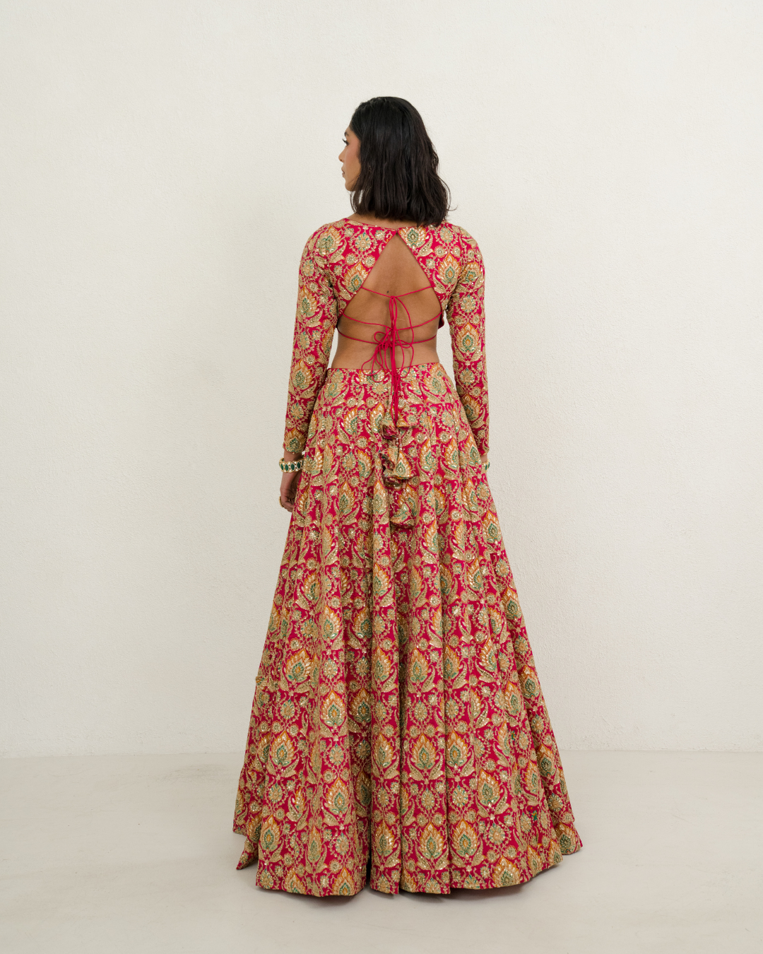 Rani | Hot Pink Lengha Set