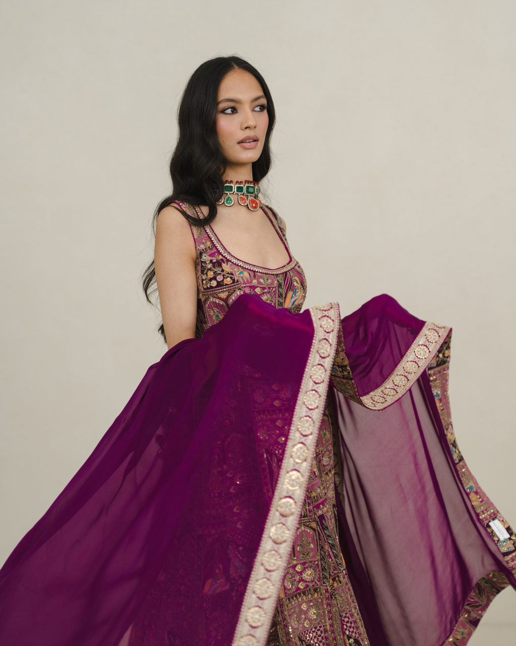Mahira | Berry Anarkali