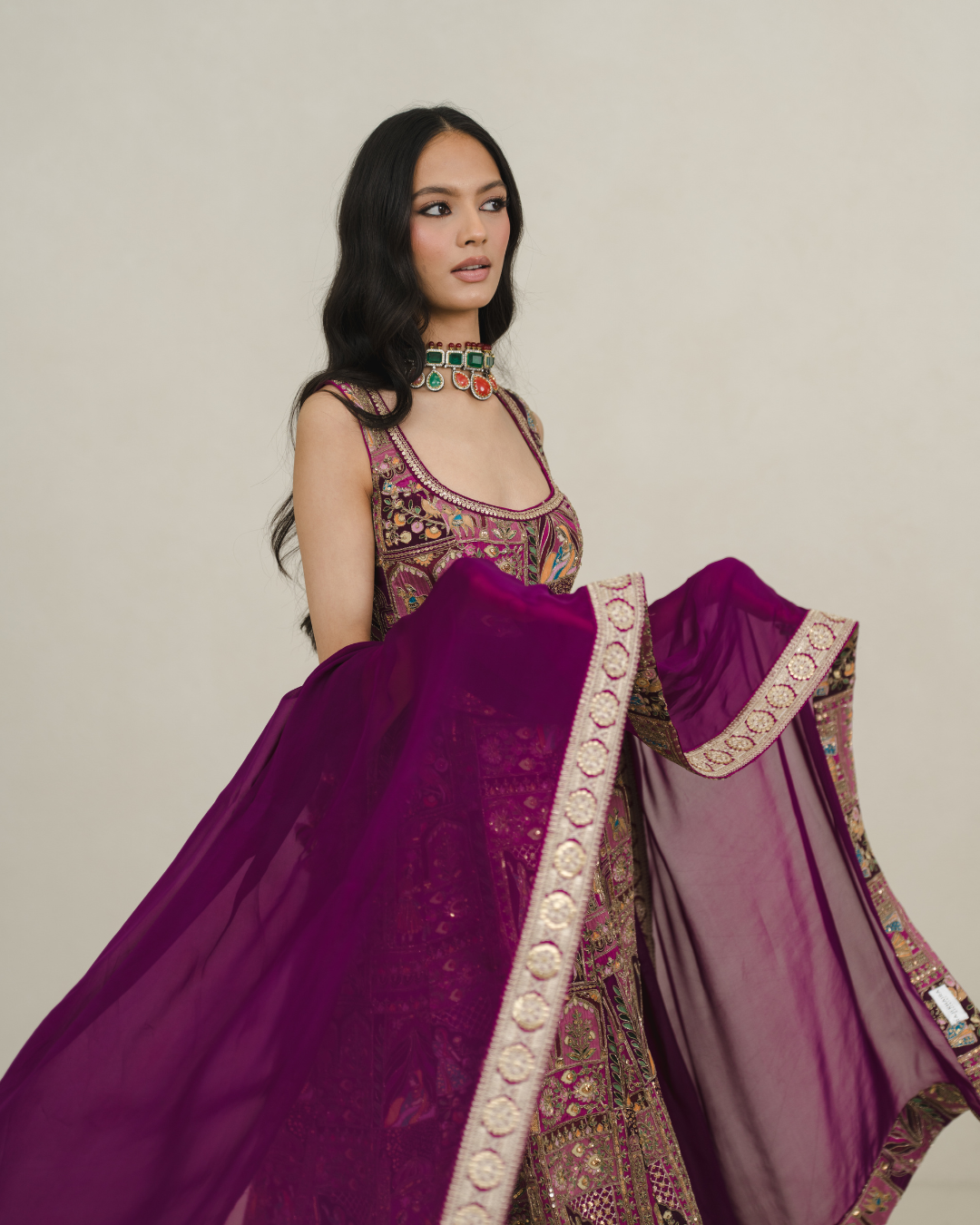 Mahira | Berry Anarkali