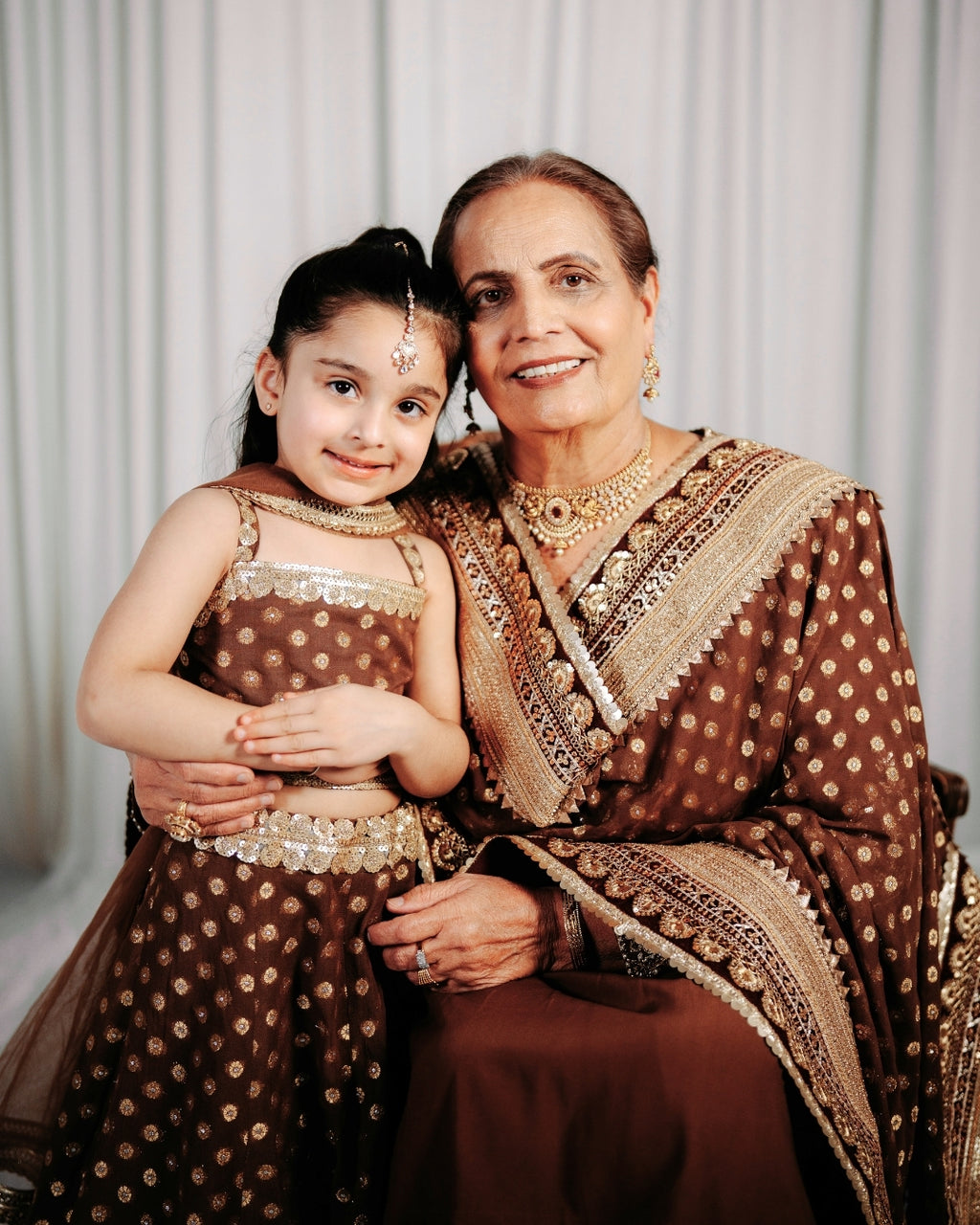 Brown Children Lengha