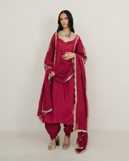 Jamuni | Red Salwaar Set