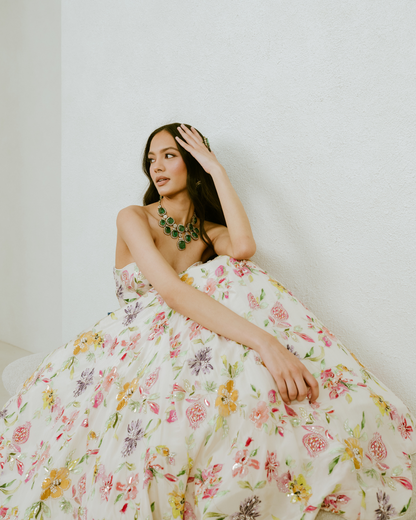 Zehra | Floral Gown