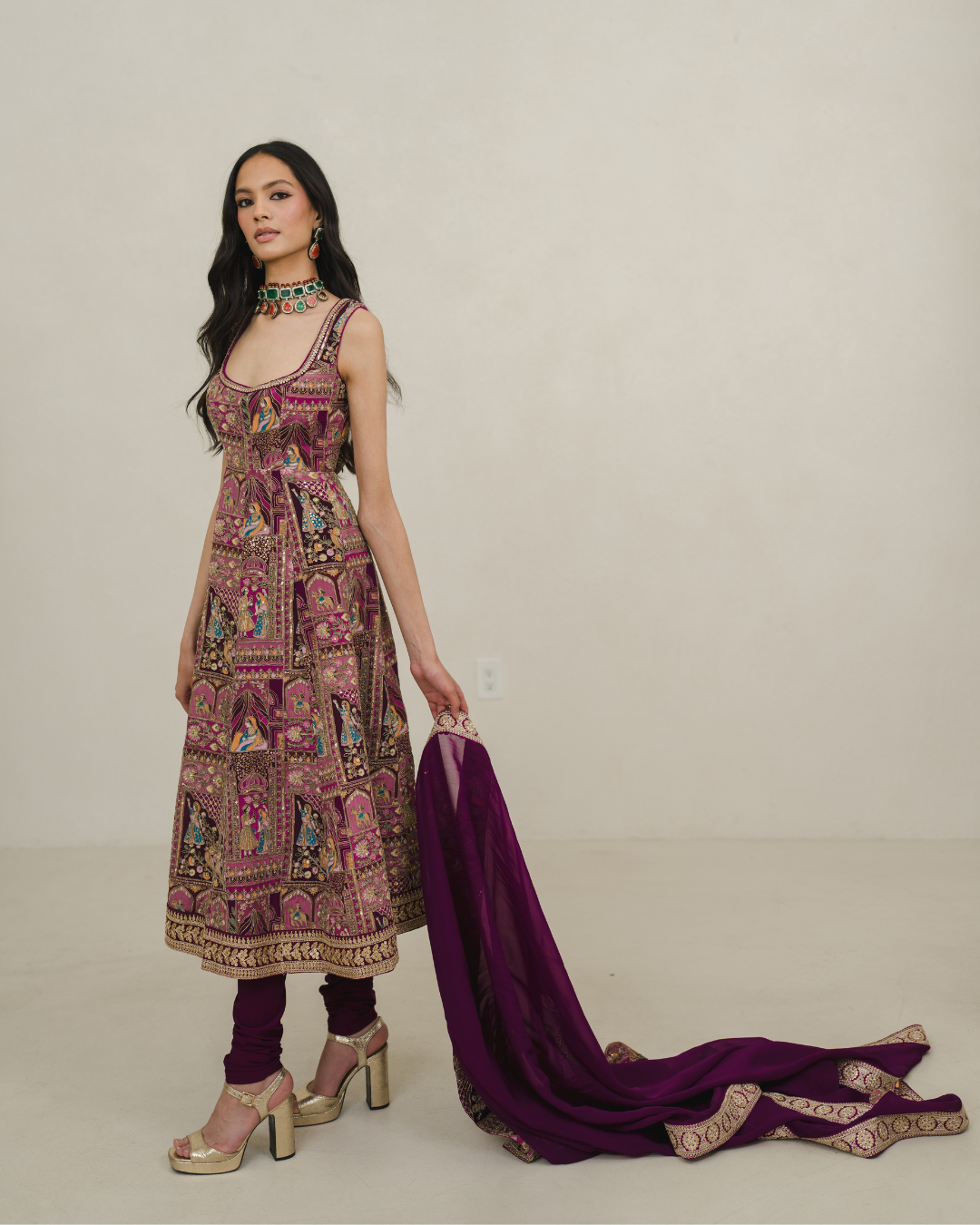 Mahira | Berry Anarkali