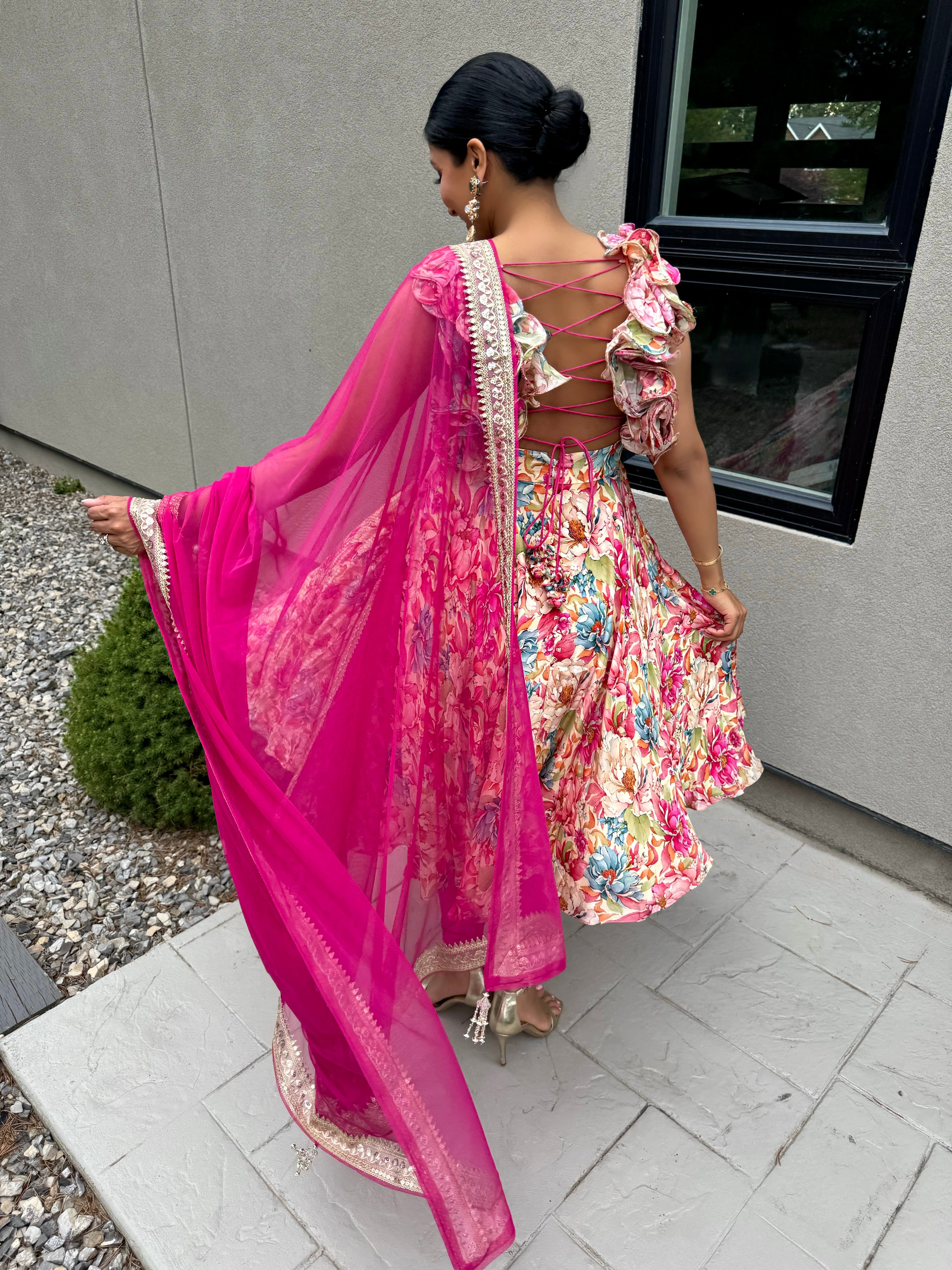 Aaria Fleur | Floral Anarkali Suit