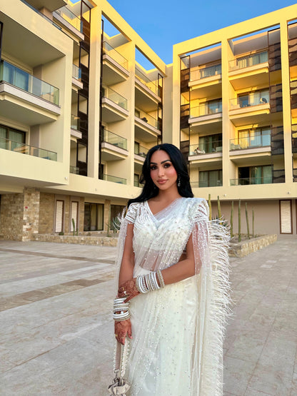 Euphoric | White Saree