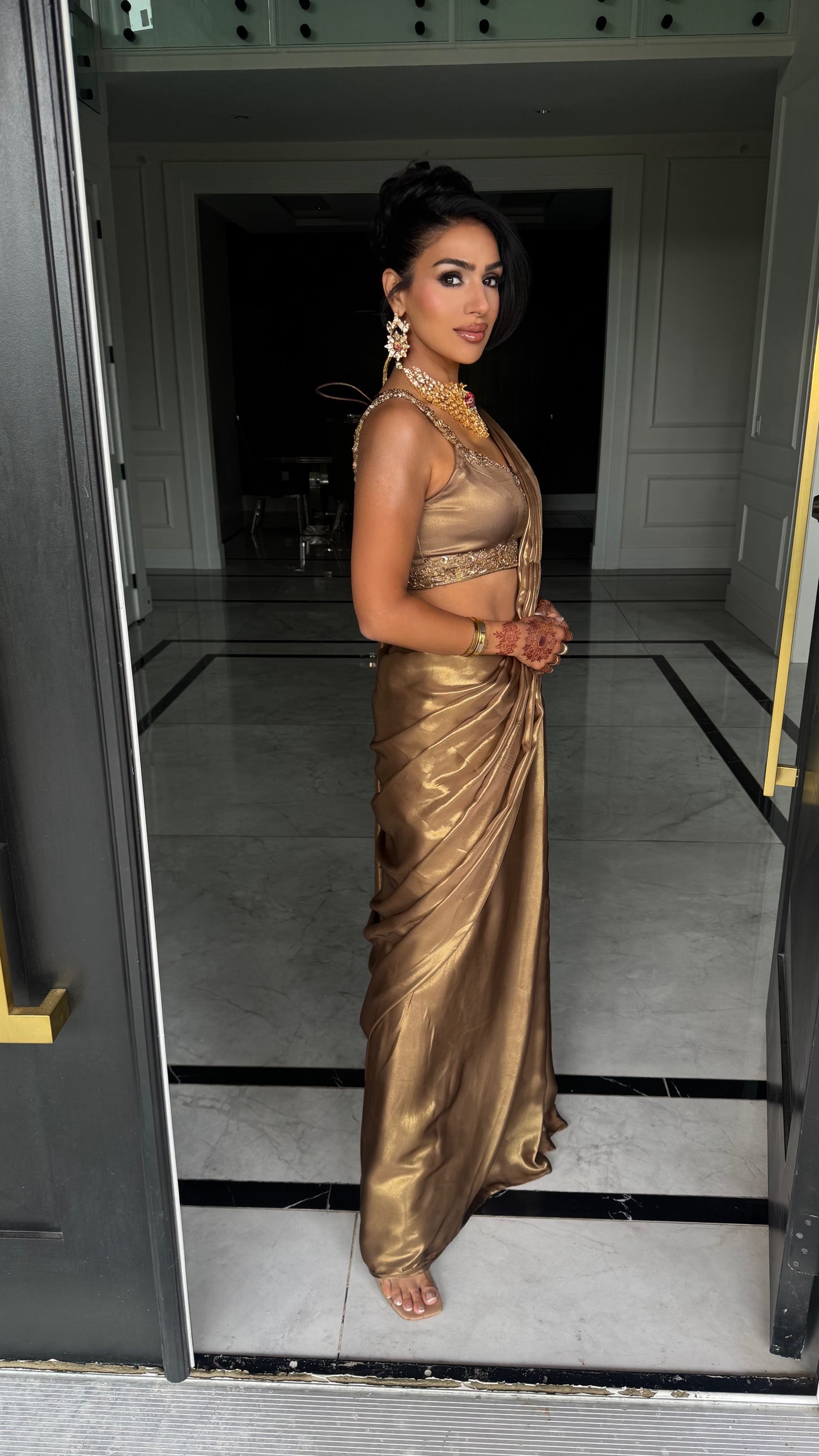 Tanira | Bronzed Saree