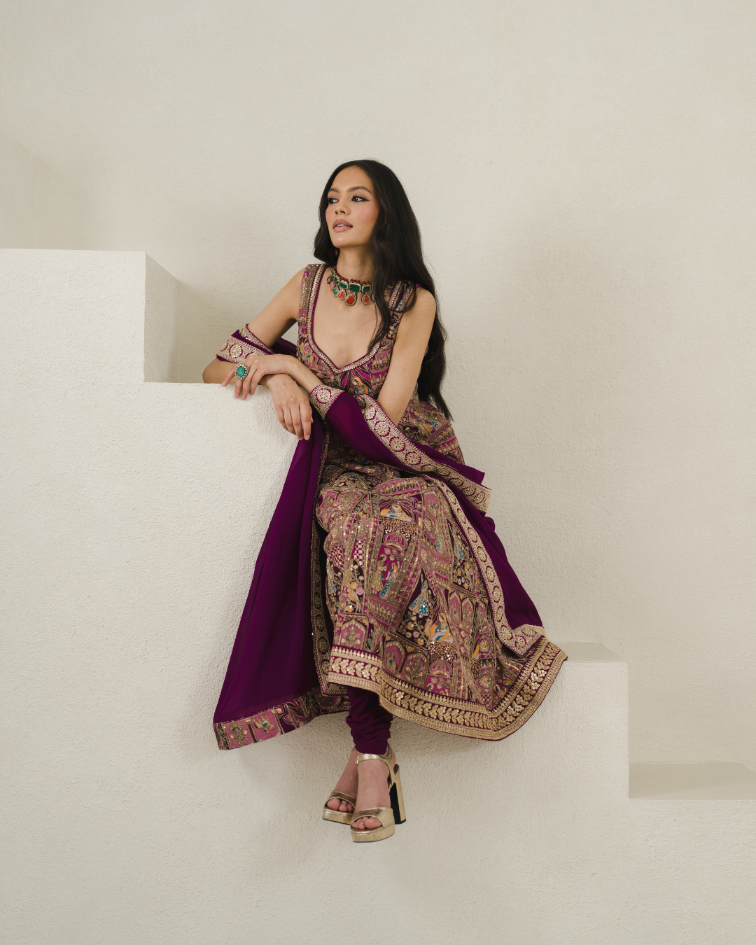 Mahira | Berry Anarkali