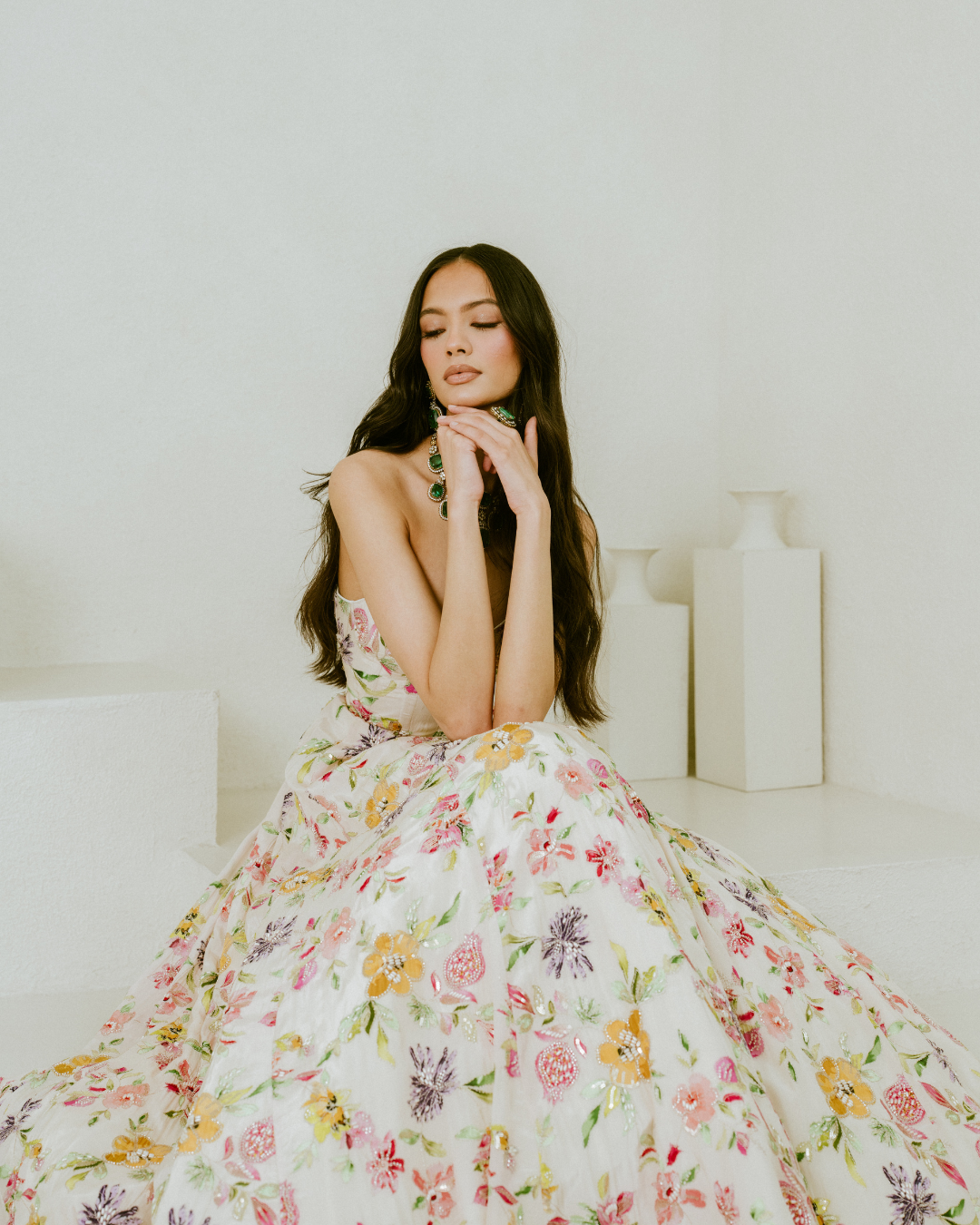 Zehra | Floral Gown