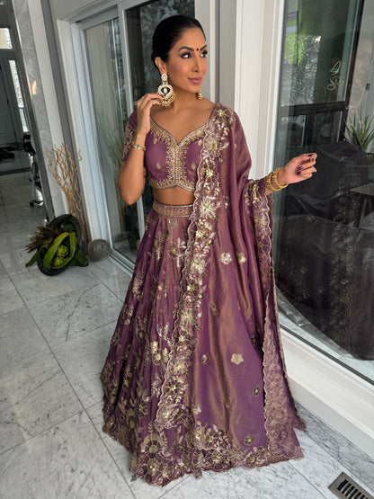 Pearly Purple | Mauve Lengha