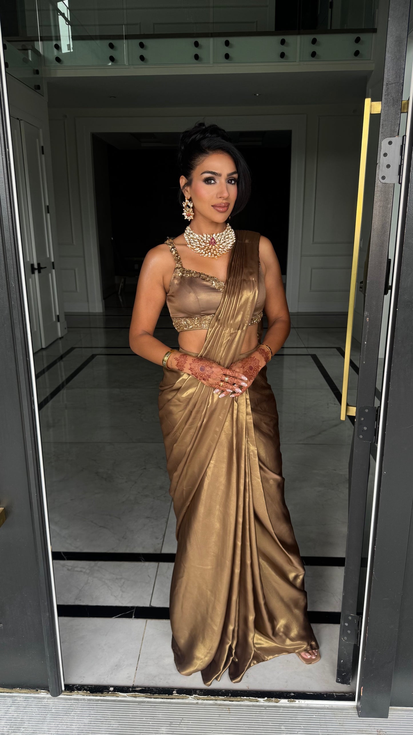 Tanira | Bronzed Saree