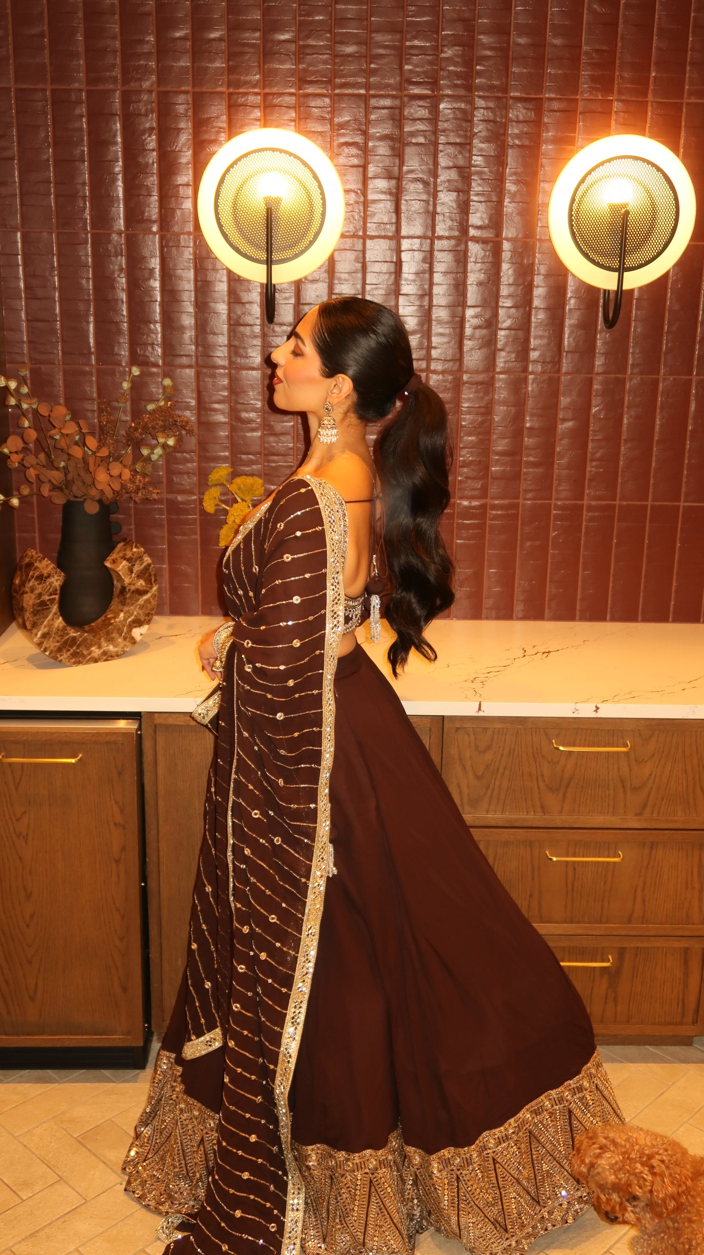 Zahara | Brown Lengha