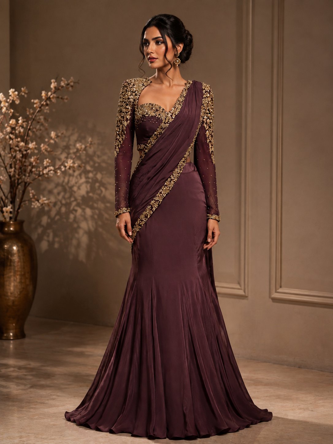 Sienna | Pre-Pleated Saree
