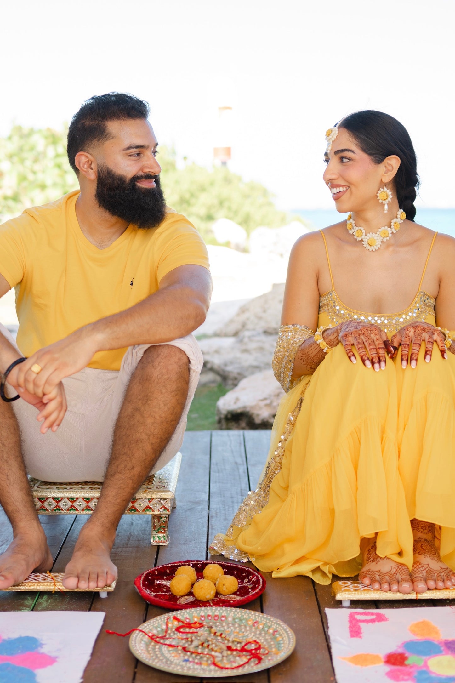 Sun-kissed Ceremony | Yellow Sharara