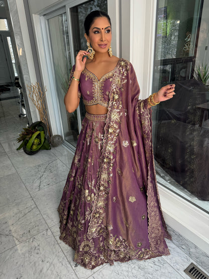 Pearly Purple | Mauve Lengha