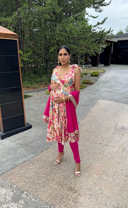 Aaria Fleur | Floral Anarkali Suit