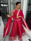 Azalea | Red Gharara Ensemble