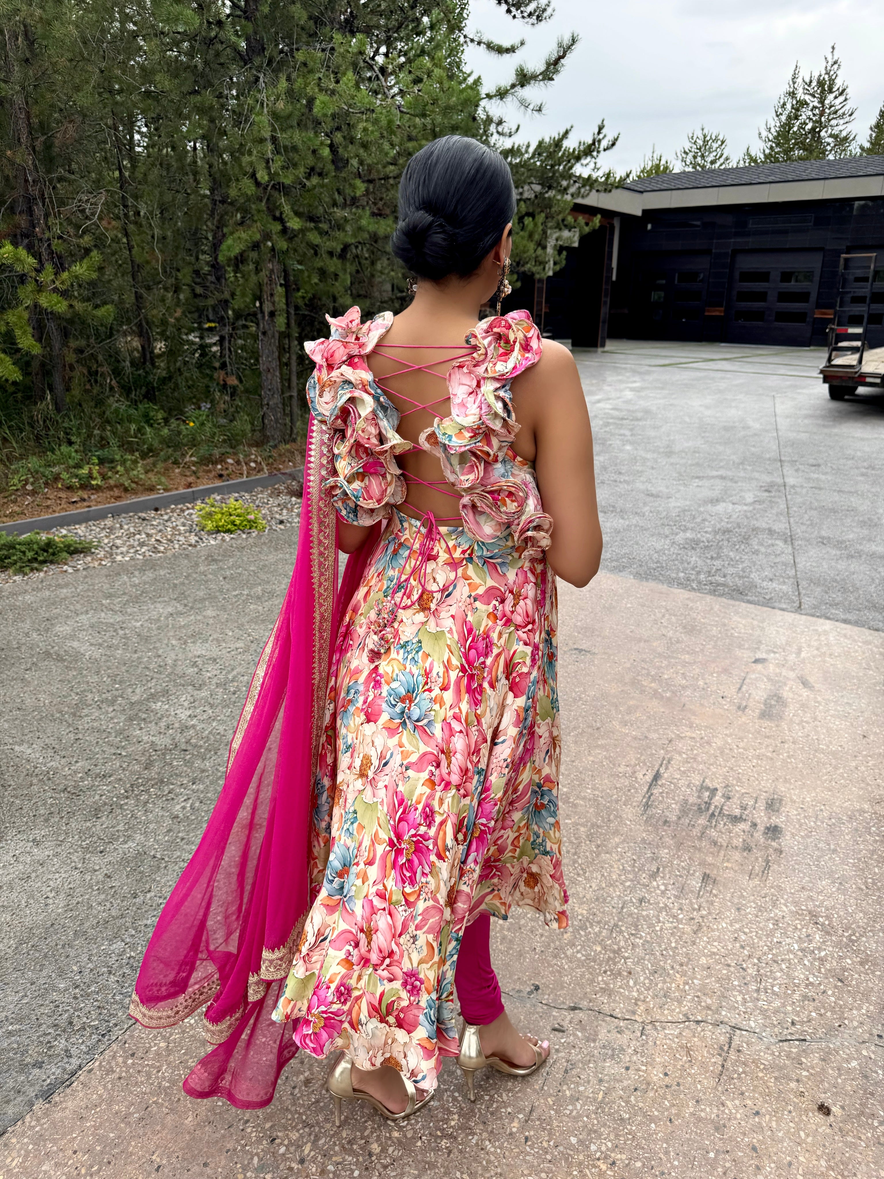 Aaria Fleur | Floral Anarkali Suit