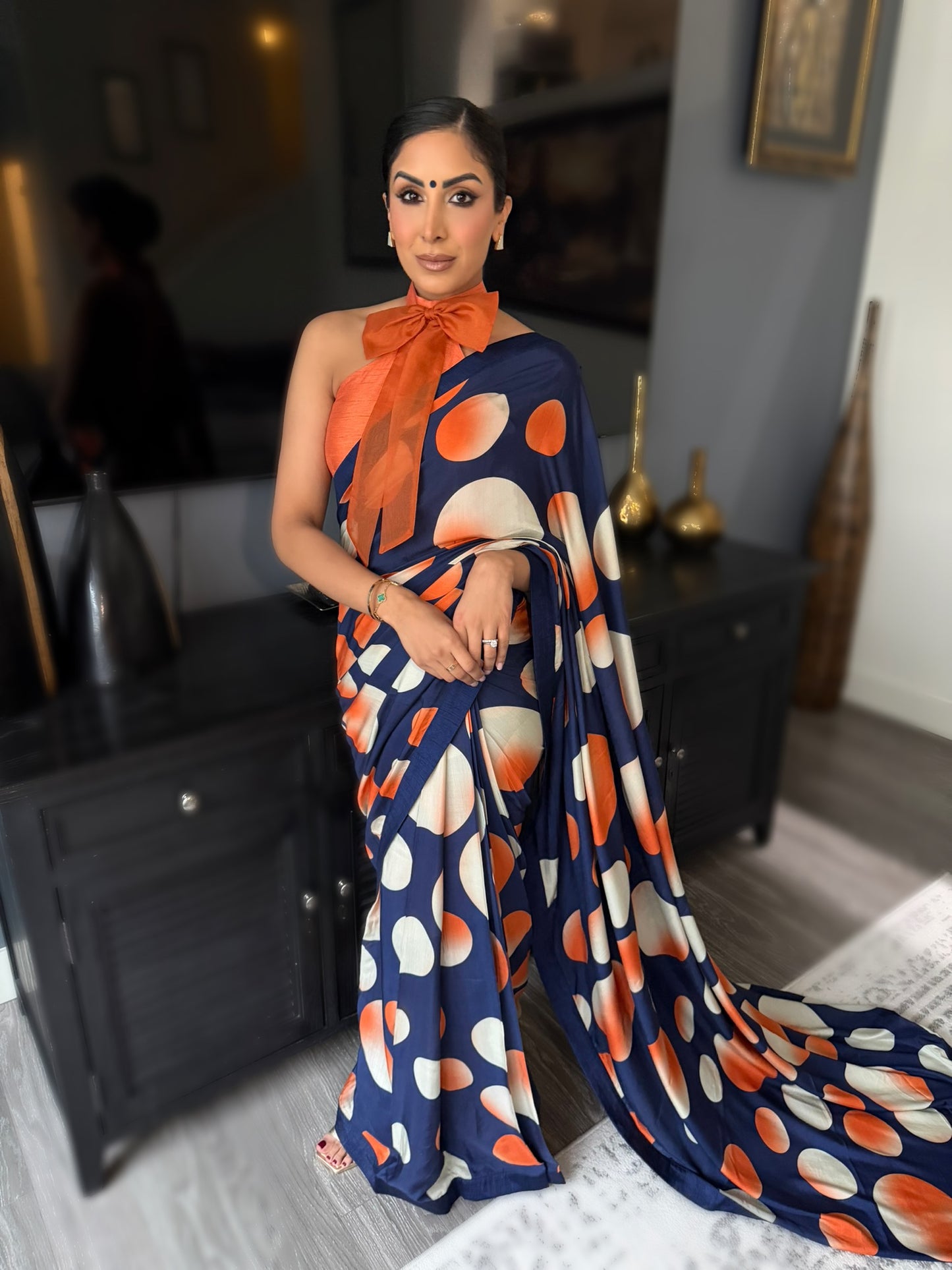 Bowie | Printed Pre-Pleated Saree