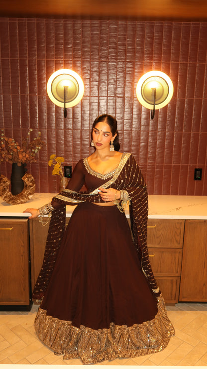 Zahara | Brown Lengha