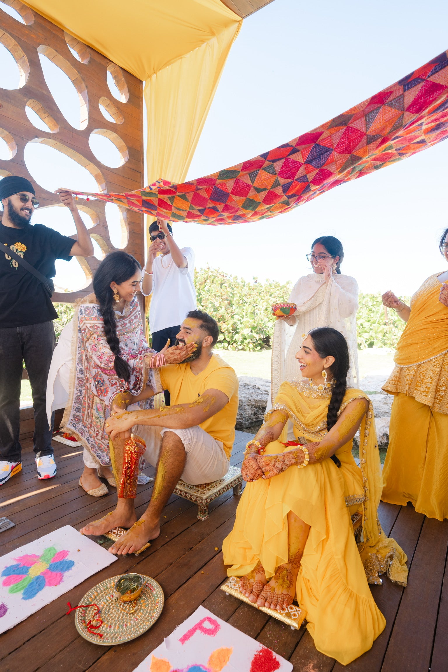 Sun-kissed Ceremony | Yellow Sharara