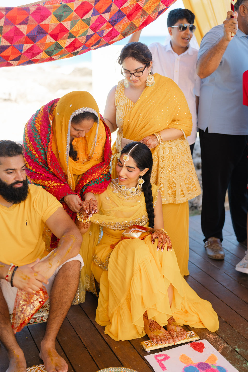 Sun-kissed Ceremony | Yellow Sharara