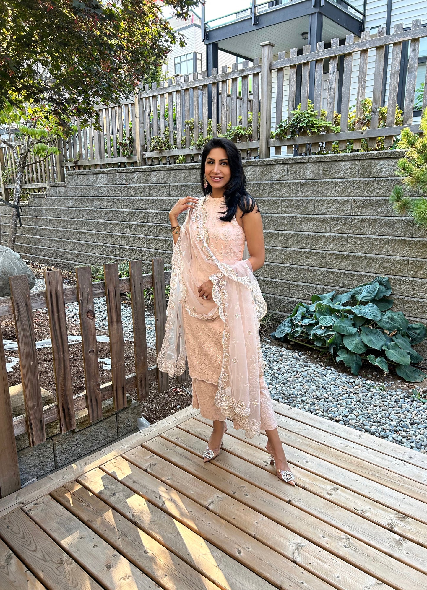 Barely There | Light Pink Kameez and Cropped Pants Set