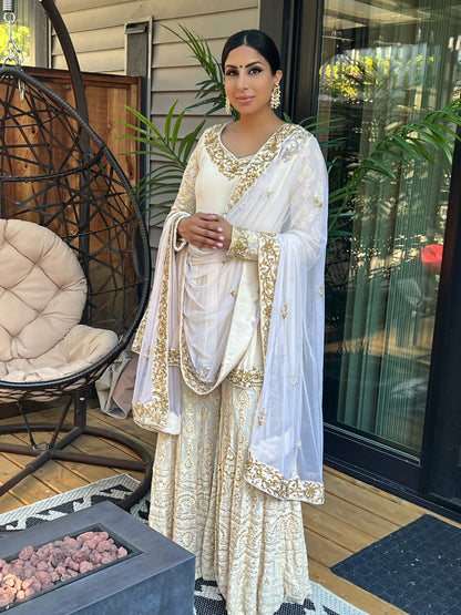 Amari's Mommy | Off-White Gharara Set