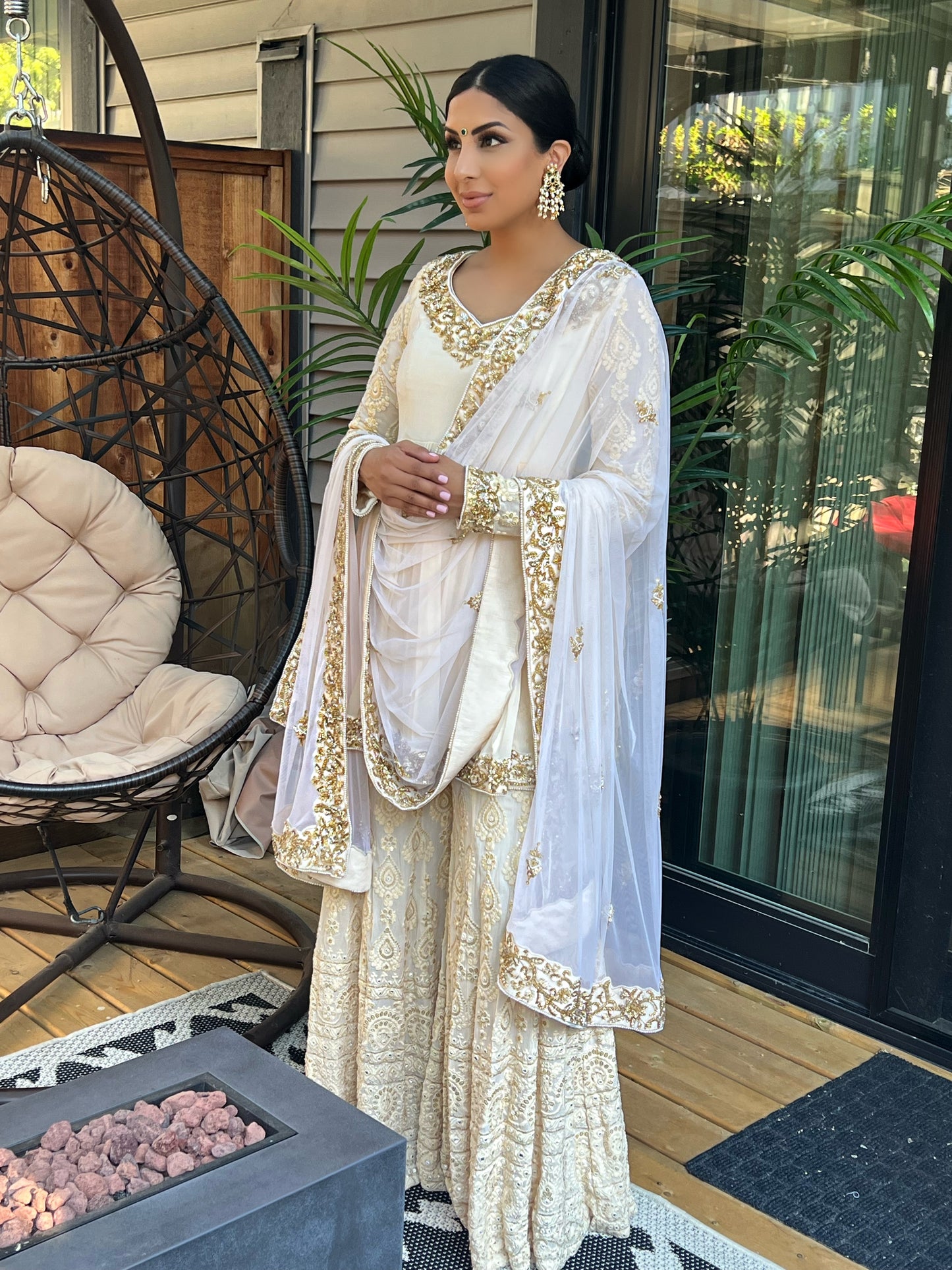 Amari's Mommy | Off-White Gharara Set