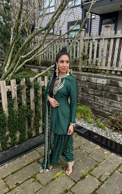 Husn | Green Salwaar Suit