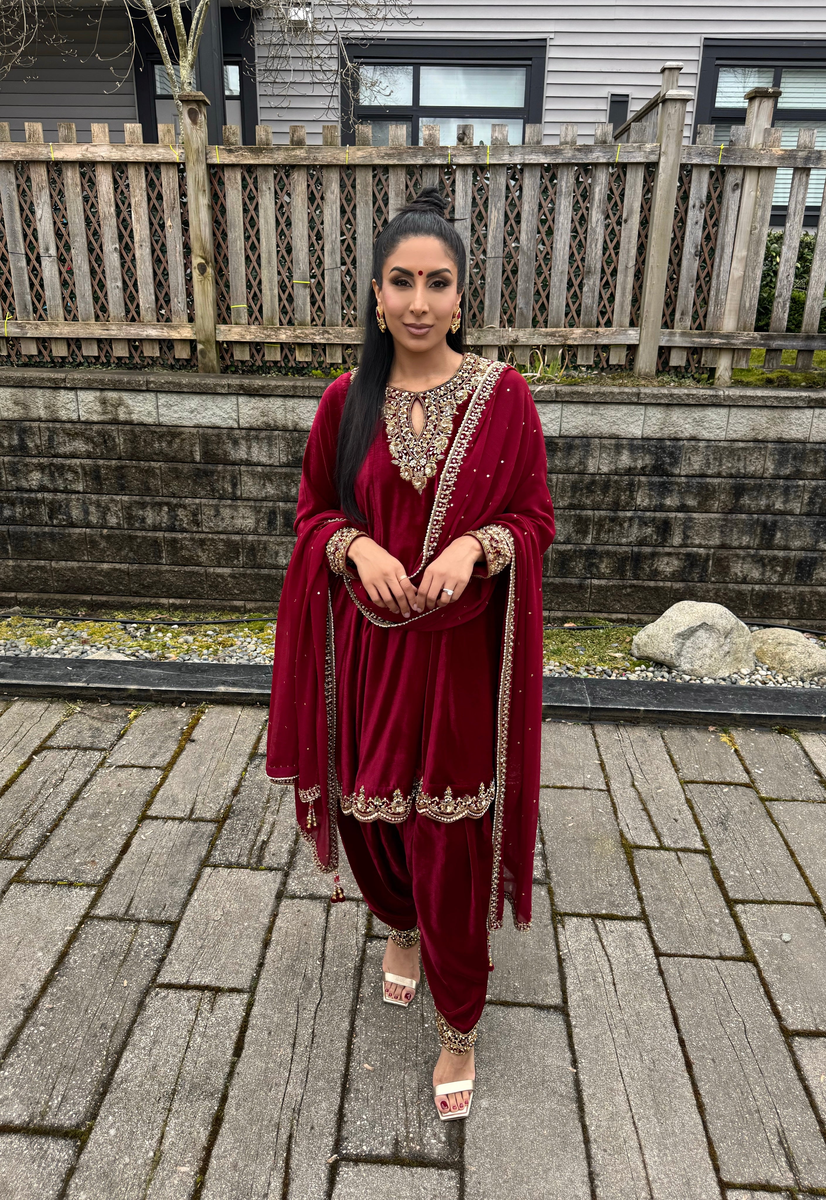 Burgundy Velvet Ensemble
