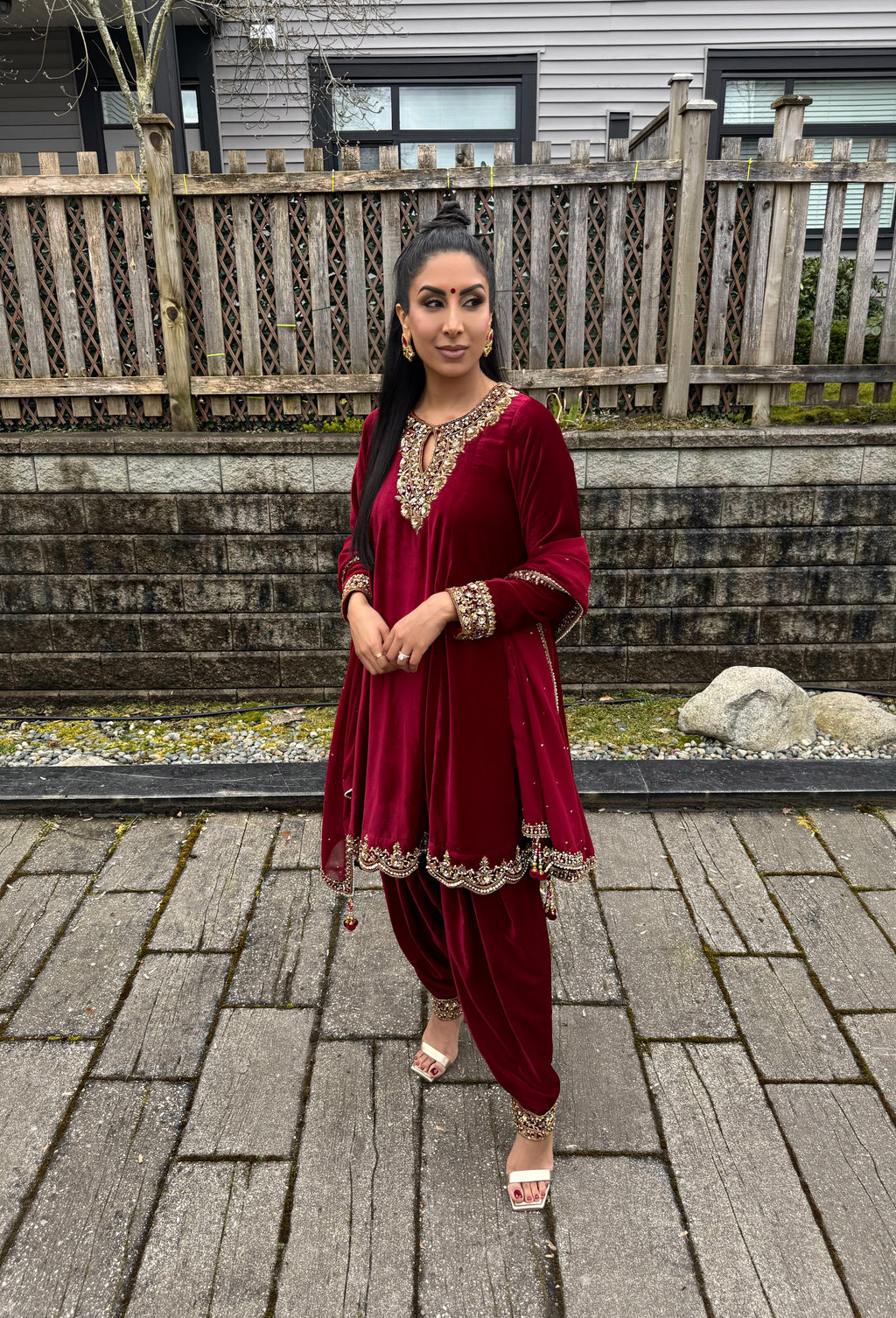 Burgundy Velvet Ensemble