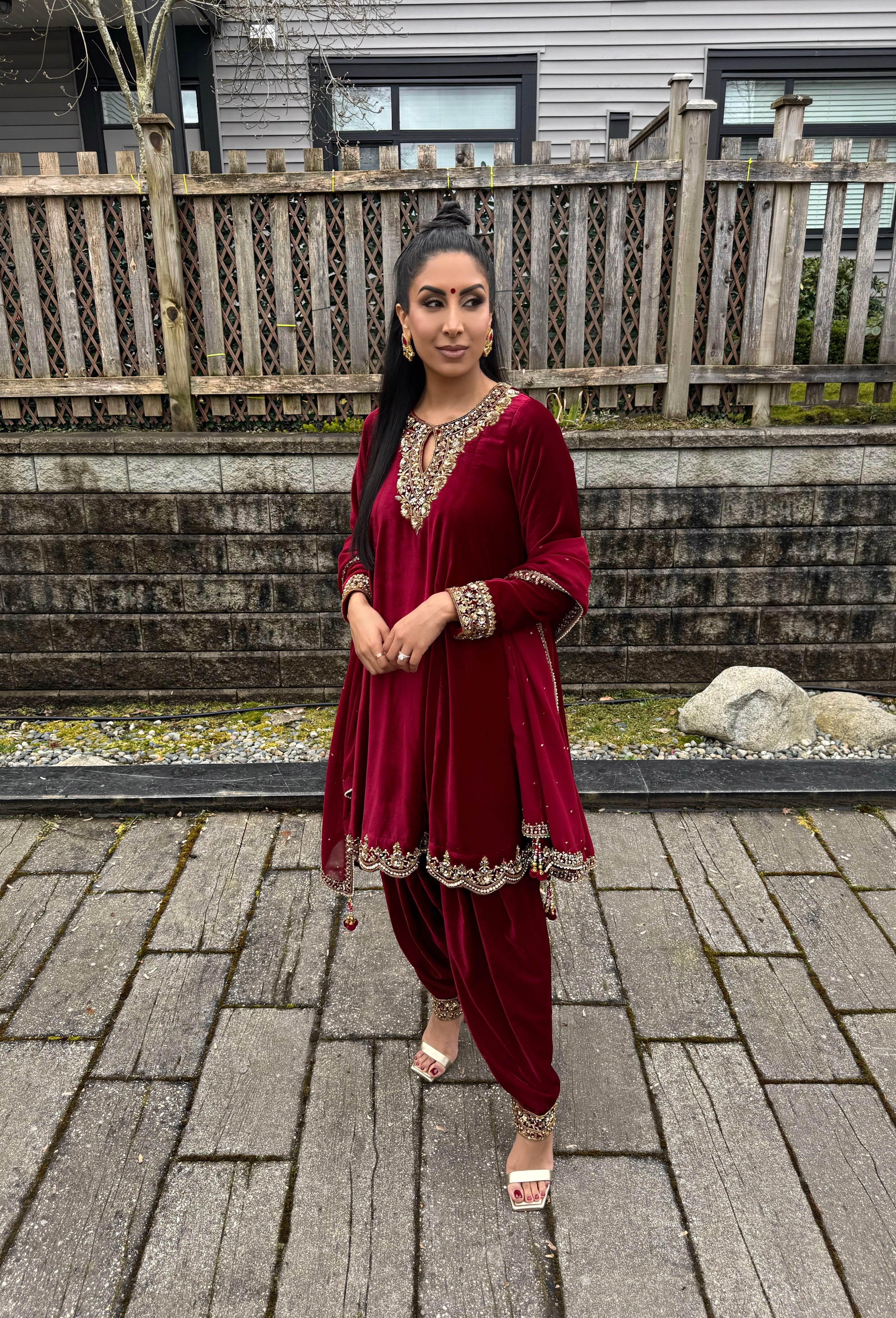 Burgundy Velvet Ensemble