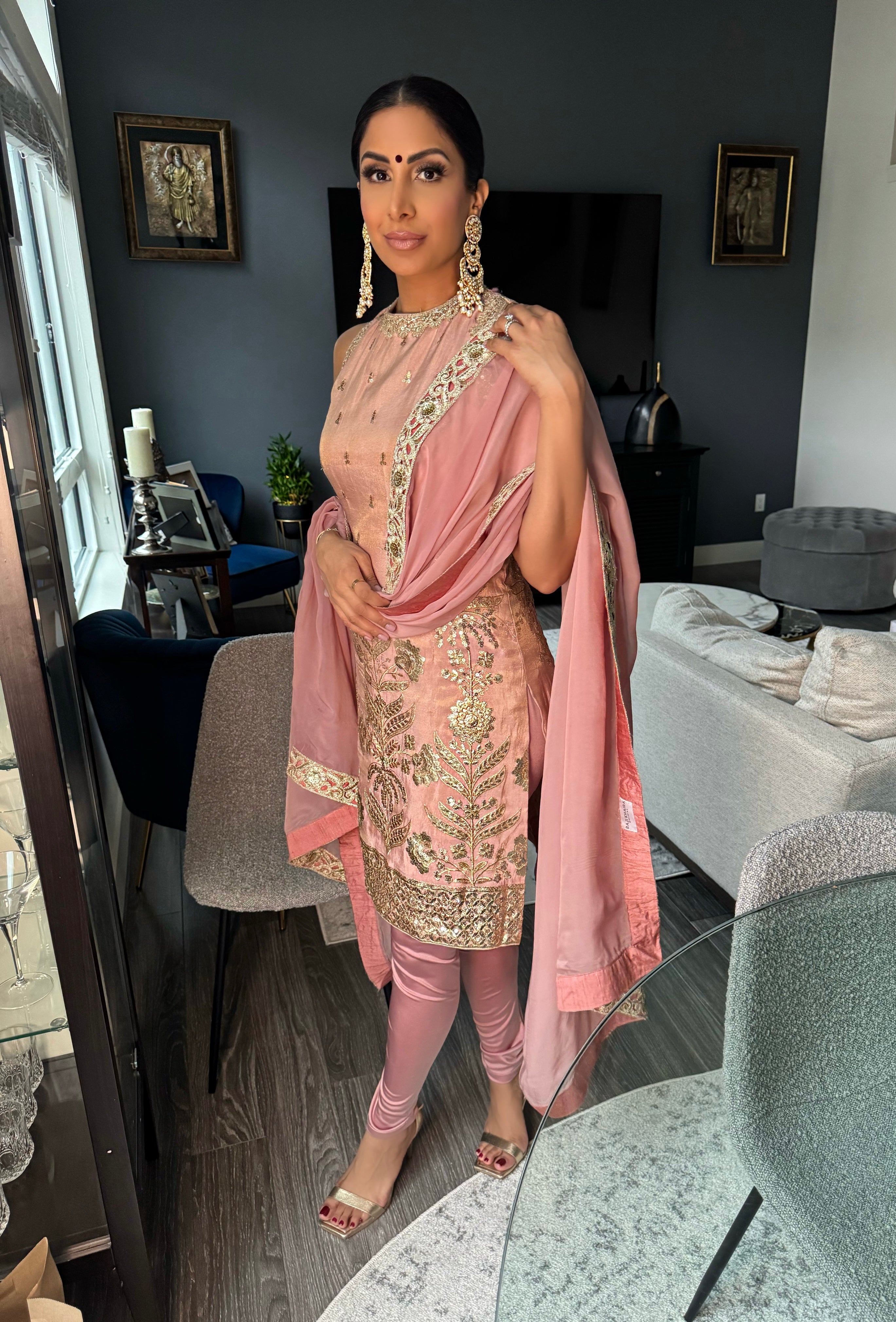 Zaib | Pink Pajami Suit