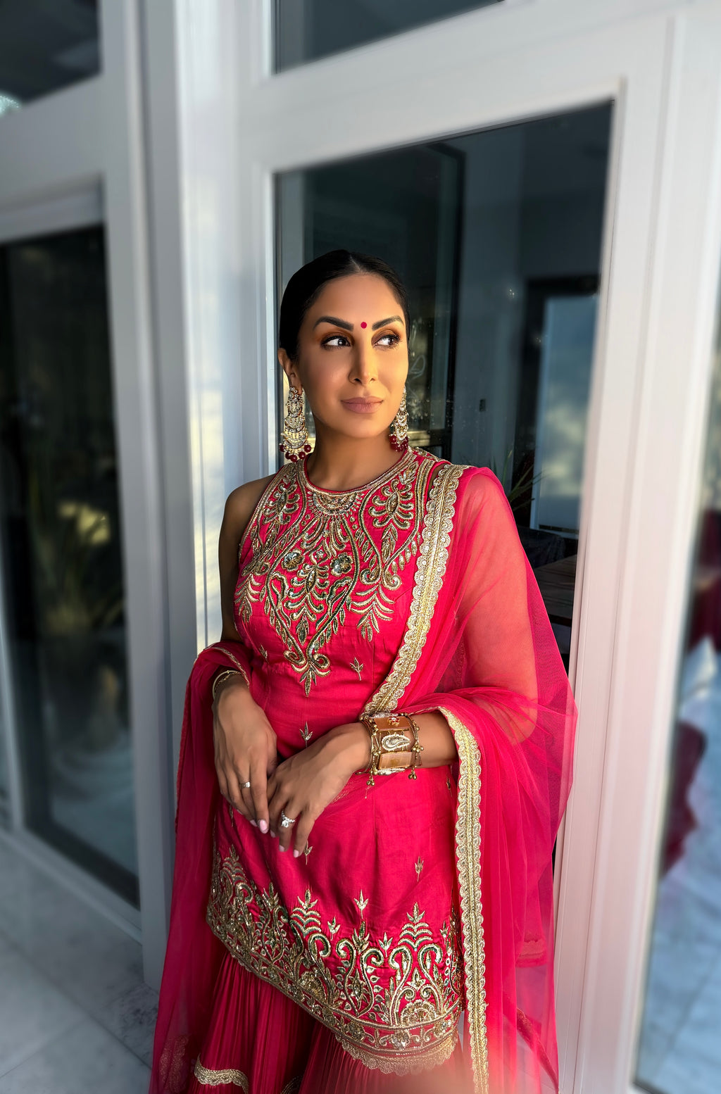 Devi | Pink Sharara