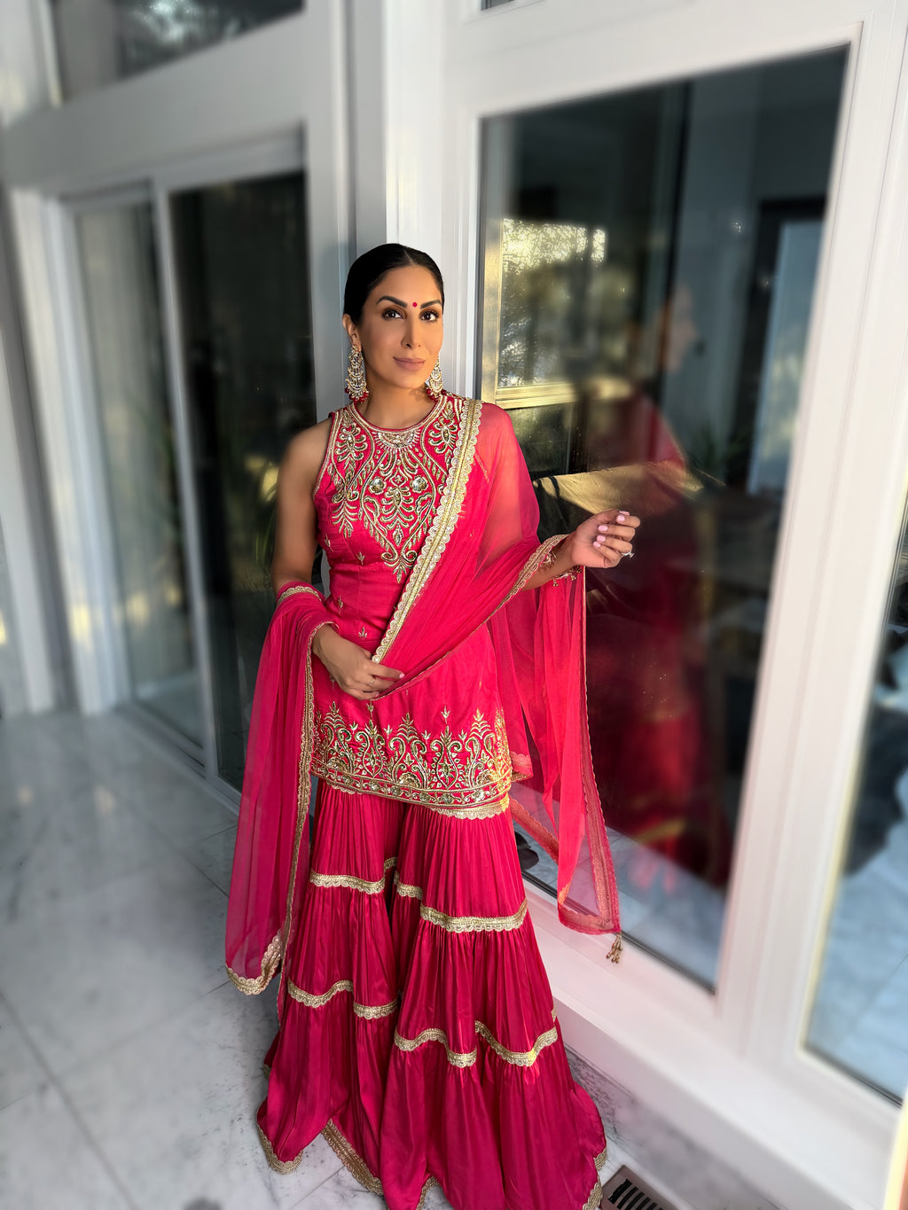 Devi | Pink Sharara
