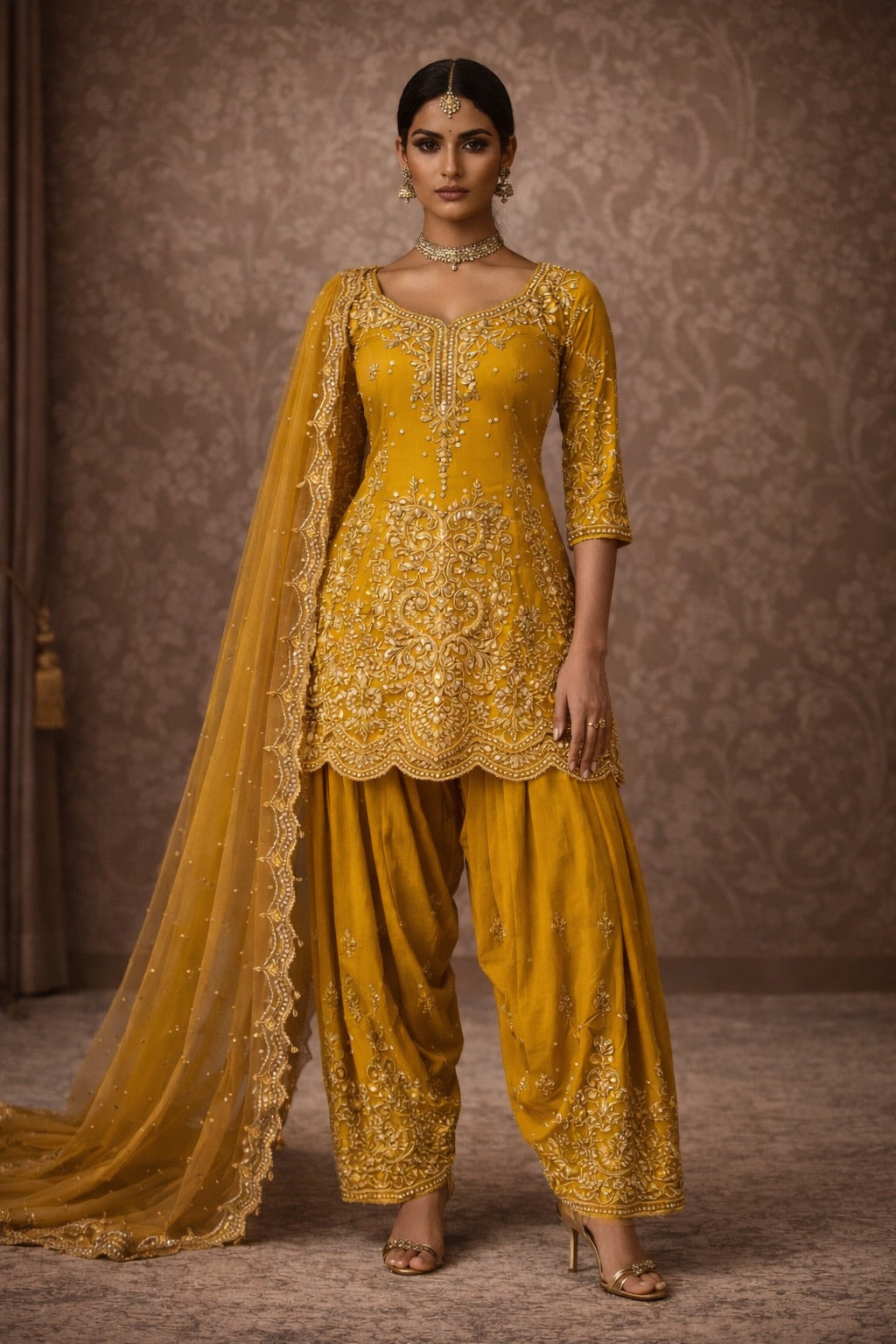 Ziya | Hand Embroidered Salwaar